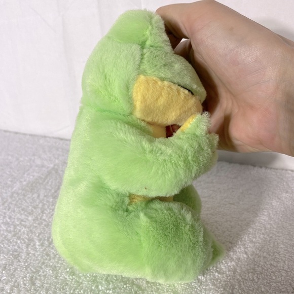 Ty Beanie Bellies Green and Yellow Snapper Plush Frog Toy Stuffed Animal - Picture 5 of 12